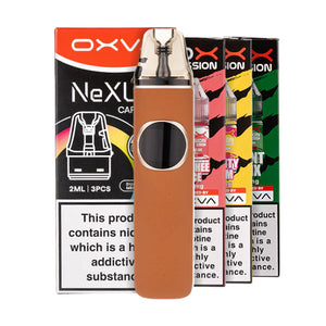 OXVA NeXlim 2 Pod Kit Bundle - Bright Brown Leather