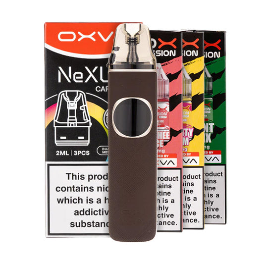 OXVA NeXlim 2 Pod Kit Bundle - Mocha Brown Leather