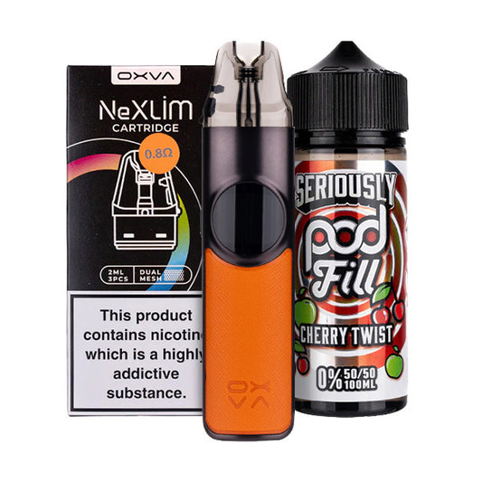 OXVA NeXlim Nicotine Free Bundle- Coral Orange