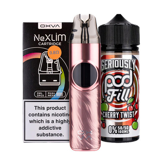 OXVA NeXlim Nicotine Free Bundle - Rose Gold