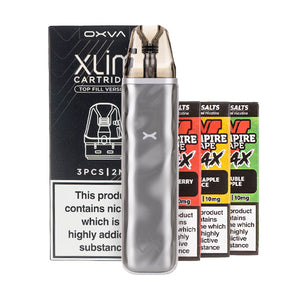 OXVA Xlim Go 2 Pod Kit Bundle - Metal Silver