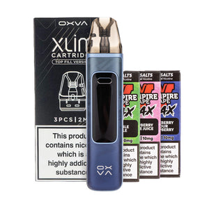 OXVA Xlim Pro 3 Pod Kit Bundle - Forged Blue