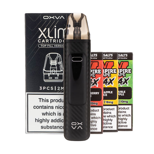 OXVA Xlim Pro 3 Pod Kit Bundle - Black Carbon