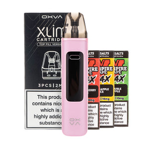 OXVA Xlim Pro 3 Pod Kit Bundle - Pink Silk