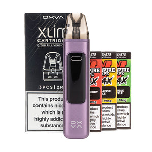 OXVA Xlim Pro 3 Pod Kit Bundle - Purple Silk