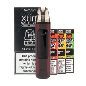 OXVA Xlim Pro 3 Pod Kit Bundle - Race Red