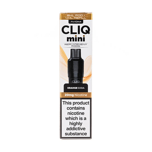 Orange Soda Cliq Mini Prefilled Pod + Refill by Avomi