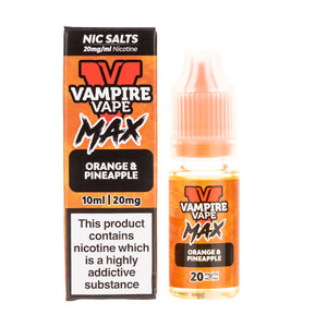 Vampire Vape Max Orange & Pineapple Nic Salt | Vape Superstore Vampire Vape Max Orange & Pineapple Nic Salt | Vape Superstore