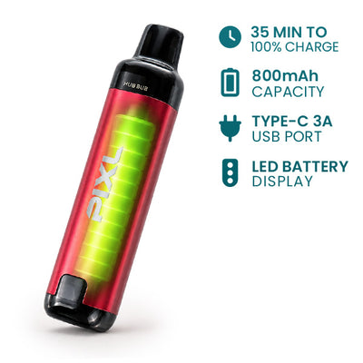 800mAh Battery (Full Charge in 35mins)