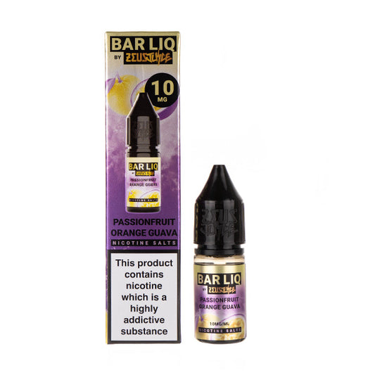 Passionfruit Orange Guava Nic Salt E-Liquid by Zeus Juice Bar Liq