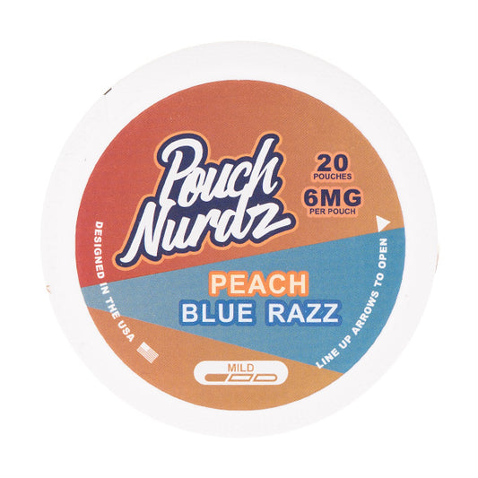 Peach Blue Razz Nicotine Pouches by Pouch Nurdz
