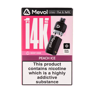 Peach Ice S7000 Prefilled Pod + Refill by Mevol