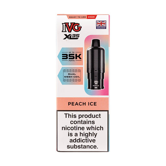 Peach Ice XL35 Prefilled Pod + Refills by IVG