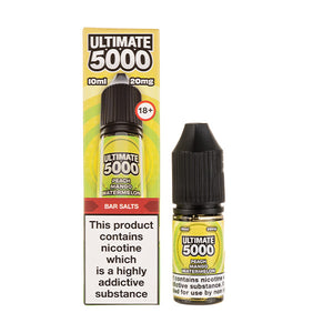 Peach Mango Watermelon Nic Salt E-Liquid by Ultimate 5000 Bar Salt