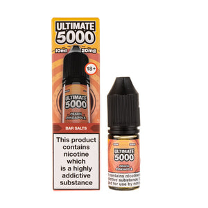 Peach Pineapple Nic Salt E-Liquid by Ultimate 5000 Bar Salt