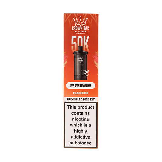 Peach Ice 50K Hypermax Prime Prefilled Pod + Refill by Al Fakher