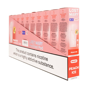 Lost Mary BM600 Prefilled Pods - 2PK [Box of 10] - Peach Ice