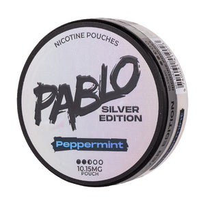Peppermint Silver Edition Nicotine Pouches by Pablo