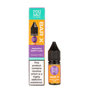Pineapple Berry Flow Nic Salt E-Liquid by Pod Salt Bar X