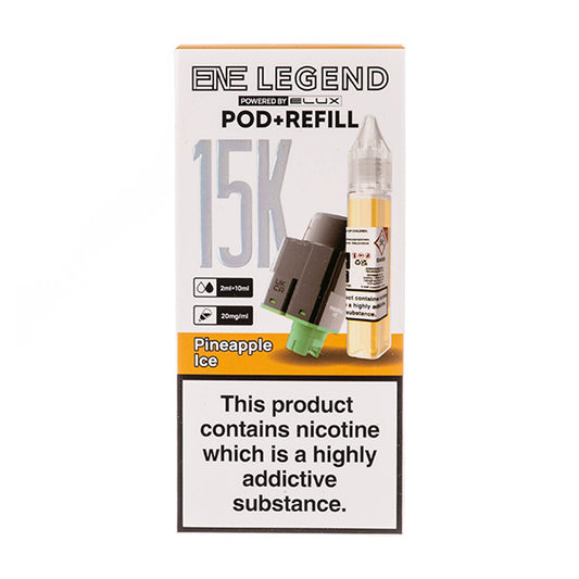 Pineapple Ice ENE Legend 15K Prefilled Pod + Refill by Elux