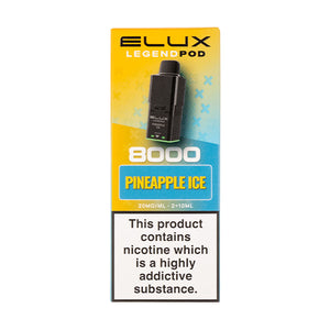Pineapple Ice Legend 8000 Prefilled Pod + Refill by Elux