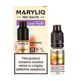 Pineapple Ice Nic Salt E-Liquid by Maryliq - Box and 10ml Bottle