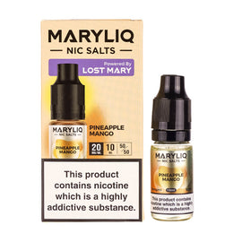 Pineapple Mango Nic Salt E-Liquid by Maryliq - Box and 10ml Bottle