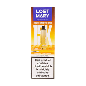 Pineapple Peach Mango Nera 15k Prefilled Pod + Refill by Lost Mary