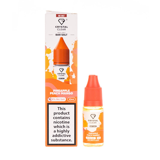 Pineapple Peach Mango Nic Salt E-Liquid by Crystal Clear