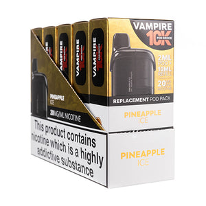 Vampire Vape 10K Prefilled Pod + Refill [Box of 5] - Pineapple Ice