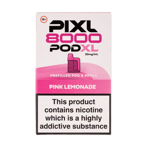 Pixl 8000 Pink Lemonade Pod + Refill | Vape Superstore Pixl 8000 Pink Lemonade Pod + Refill | Vape Superstore