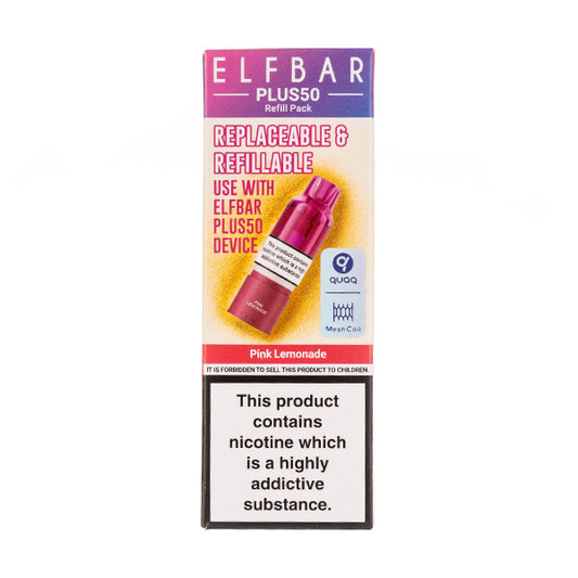 Pink Lemonade Plus50 Prefilled Pod + Refill by Elf Bar
