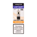 Pink Lemonade Pro Max 7000 Prefilled Pod + Refill by Hawcos x Lost Mary