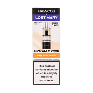 Pink Lemonade Pro Max 7000 Prefilled Pod + Refill by Lost Mary x Hawcos
