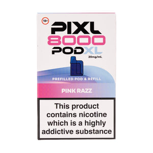 Pink Razz Pixl 8000 Prefilled Pod + Refill by Pixl