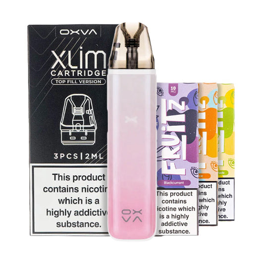 OXVA Xlim Go 2 Pod Kit Bundle Pink Ripple