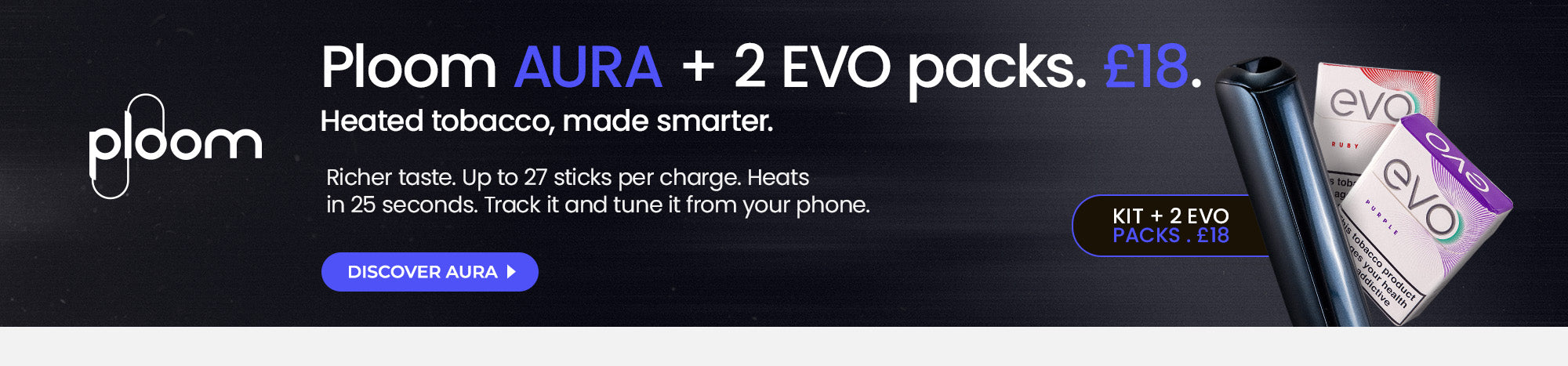 Get the Ploom Aura + 2 EVO Sticks offer