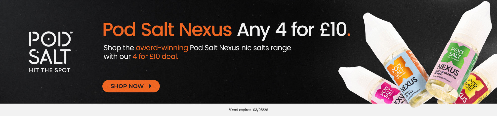 Pod Salt Nexus - Any 4 for £10