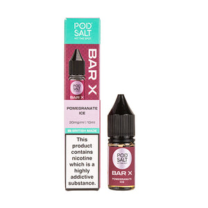 Pomegranate Ice Nic Salt E-Liquid by Pod Salt Bar X
