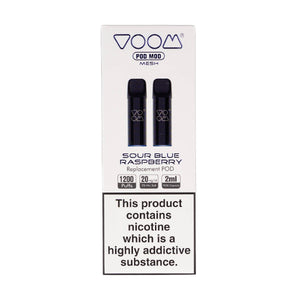 Sour Blue Raspberry Prefilled Pods by Voom