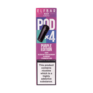 Purple Edition 4 in 1 Prefilled Pods by Elf Bar - 4 Pack