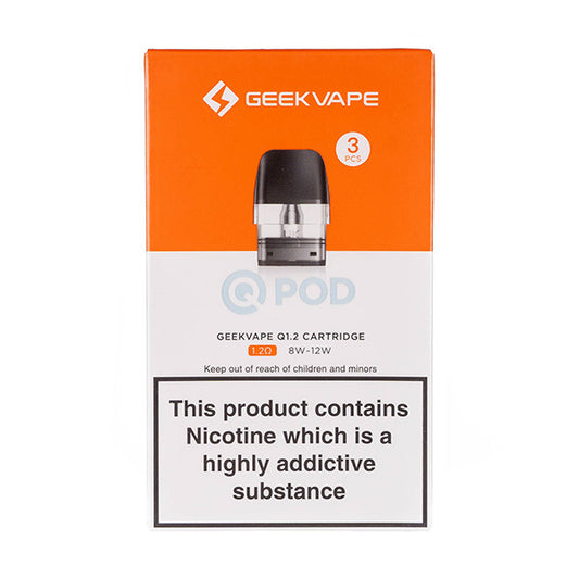 Geek Vape Q Cartridge Replacement Pods - 3 Pack | Vape Superstore Geek Vape Q Cartridge Replacement Pods - 3 Pack | Vape Superstore