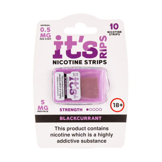 RIPS Blackcurrant Nicotine Strips by It's - .5mg