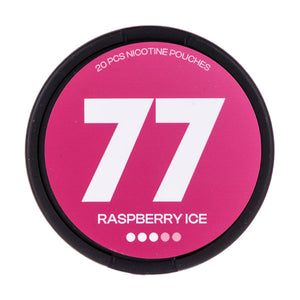 Raspberry Ice Nicotine Pouches by 77 - 16MG