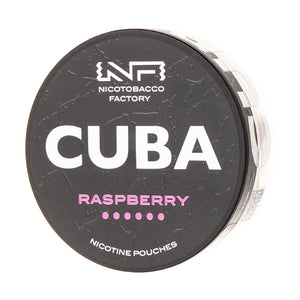 Raspberry Nicotine Pouches by Cuba Black