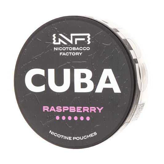 Raspberry Nicotine Pouches by Cuba Black