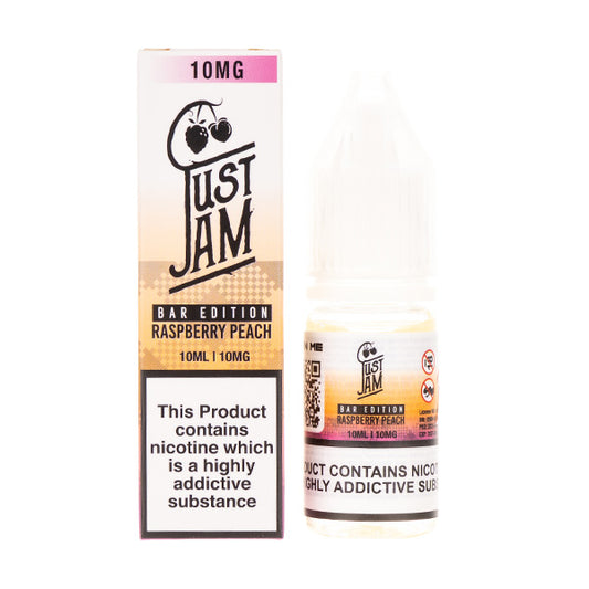Raspberry Peach Nic Salt E-Liquid by Just Jam Bar Edition