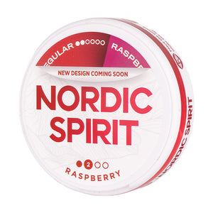 Raspberry Standard Nicotine Pouches by Nordic Spirit