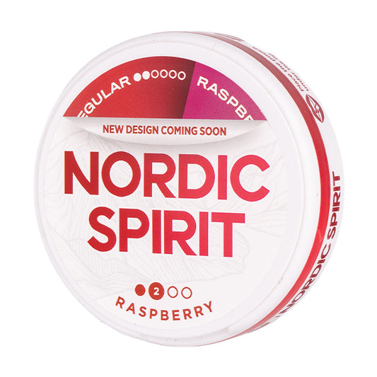 Raspberry Standard Nicotine Pouches by Nordic Spirit