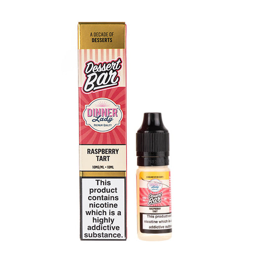 Raspberry Tart Nic Salt E-Liquid by Dinner Lady Dessert Bar Salts